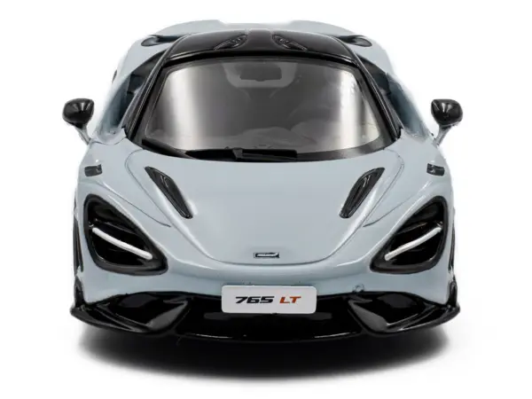 2020 McLaren 765LT Ceramic Gray with Black Top 1/43 Diecast Model Car by Solido #4