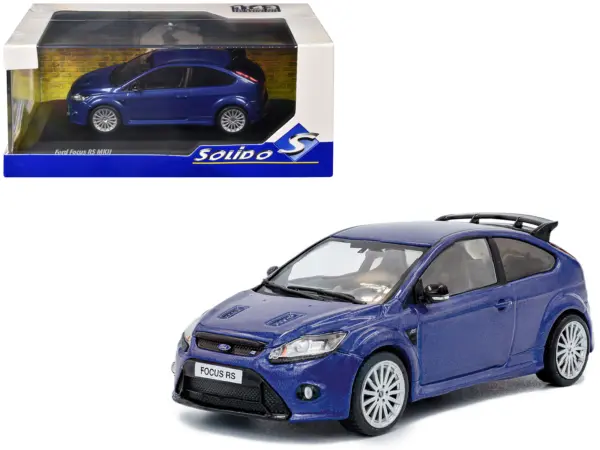 2010 Ford Focus MKII RS Indianapolis Blue Metallic 1/43 Diecast Model Car by Solido #1