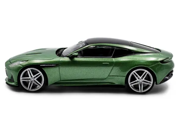2023 Aston Martin DB12 Coupe Iridescent Emerald Metallic with Black Top 1/43 Diecast Model Car by Solido #2
