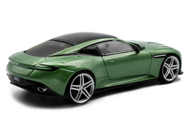 2023 Aston Martin DB12 Coupe Iridescent Emerald Metallic with Black Top 1/43 Diecast Model Car by Solido #3