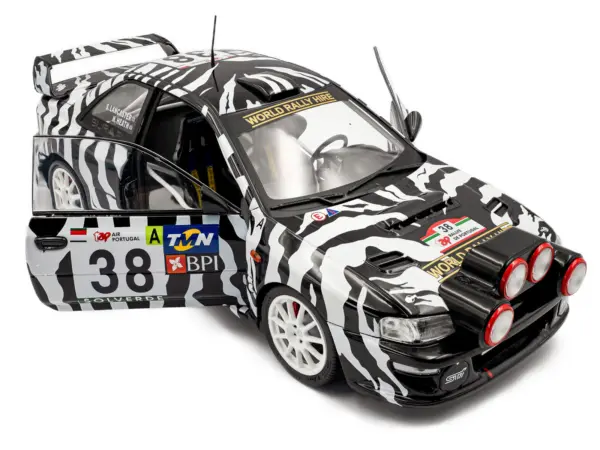 Subaru Impreza S5 WRC99 #38 Nigel Heath - Steve Lancaster "Rallye de Portugal" (2001) "Competition" Series 1/18 Diecast Model Car by Solido #2