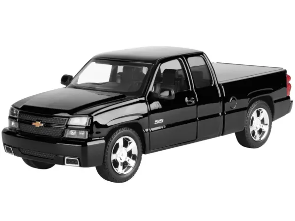 2006 Chevrolet Silverado SS Pickup Truck Black "Timeless Legends" Series 1/25 Diecast Model Car by Motormax #2