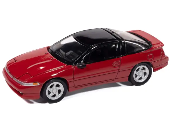 1991 Mitsubishi Eclipse GSX Maranello Red with Black Top "Import Legends" Series 1/64 Diecast Model Car by Auto World #3