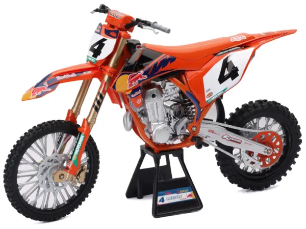 KTM 450 SX-F Motorcycle #4 Chase Sexton "Red Bull KTM Factory Racing" 1/12 Diecast Model by New Ray #2
