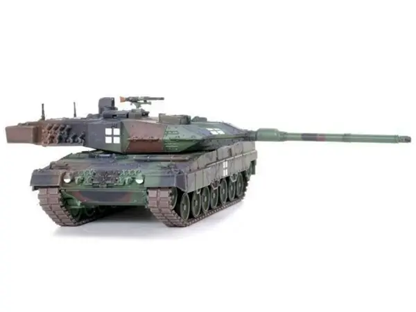 Leopard 2A6 Main Battle Tank Green Camouflage "Ukrainian Army" "Armor Premium" Series 1/72 Diecast Model by Panzerkampf #4