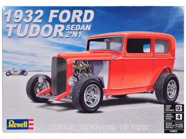 Level 4 Model Kit 1932 Ford Tudor Sedan 2-in-1 Kit 1/25 Scale Model by Revell #1