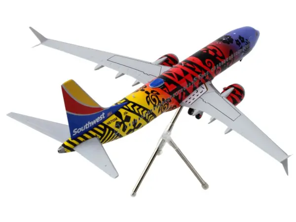 Boeing 737 MAX 8 Commercial Aircraft "Southwest Airlines - Imua One" (N8710M) Hawaiian Graphics "Gemini 200" Series 1/200 Diecast Model Airplane by GeminiJets #3