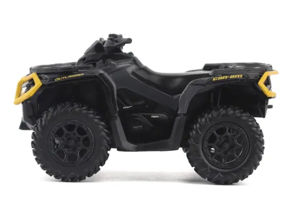 Can-Am Outlander XT-P 1000R ATV Iron Gray and Neo Yellow with Driver Figure 1/32 Diecast Model by BRP Models #2