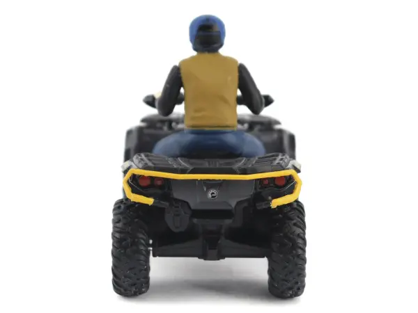 Can-Am Outlander XT-P 1000R ATV Iron Gray and Neo Yellow with Driver Figure 1/32 Diecast Model by BRP Models #5