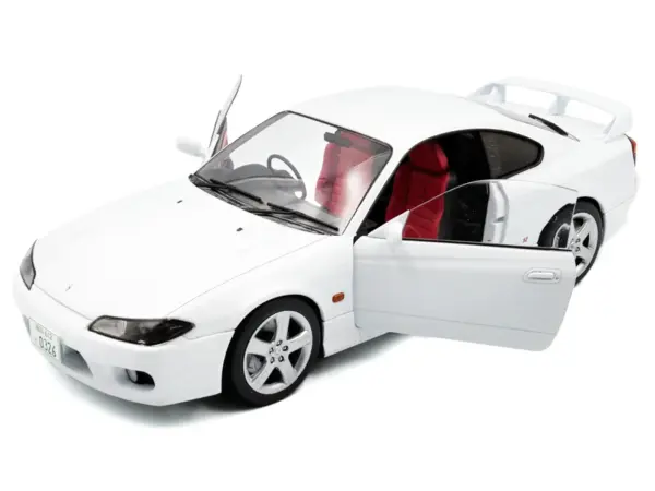 1999 Nissan Silvia (S15) Spec-R Aero RHD (Right Hand Drive) Aspen White 1/18 Diecast Model Car by Solido #2