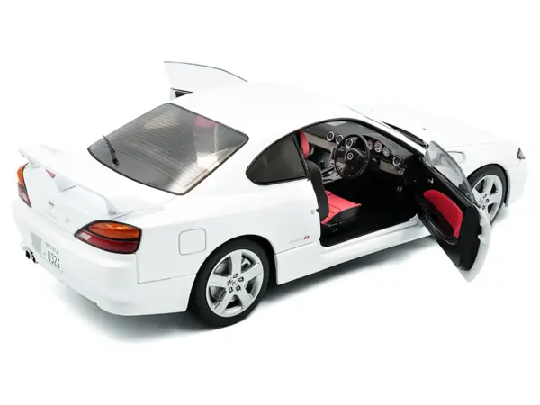 1999 Nissan Silvia (S15) Spec-R Aero RHD (Right Hand Drive) Aspen White 1/18 Diecast Model Car by Solido #5