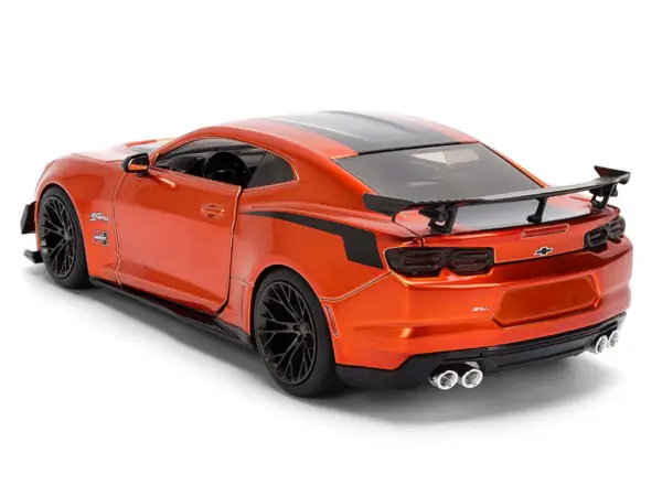 2024 Chevrolet Camaro ZL1 1LE Orange Metallic with Black Stripes "Bigtime Muscle" Series 1/24 Diecast Model Car by Jada #5