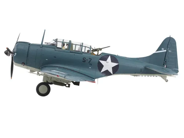 Douglas SBD-3 Dauntless Aircraft "Dusty Kleiss S-7 Scouting Six USS Enterprise" (1942) United States Navy "Premium Collection" 1/32 Diecast Model by Hobby Master #2