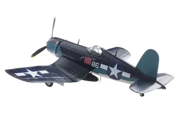 Vought F4U-1A Corsair Fighter Aircraft "Maj. Gregory "Pappy" Boyington VMF 214" United States Marine Corps 1/72 Diecast Model by Militaria Die Cast #3
