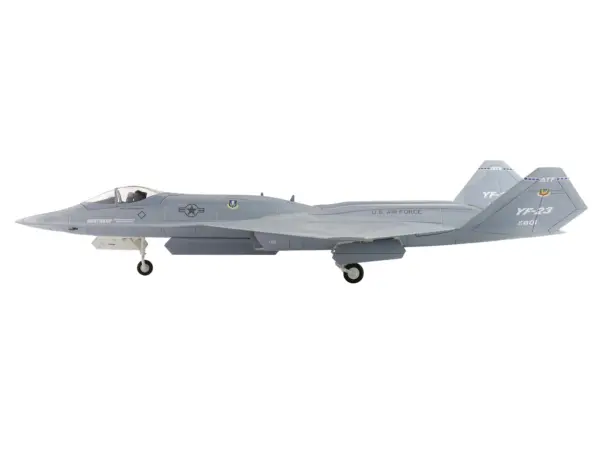 Northrop YF-23 Black Widow II Stealth Fighter Aircraft "#87-0801 PAV-2" (1990) United States Air Force "Air Power Series" 1/72 Diecast Model by Hobby Master #2