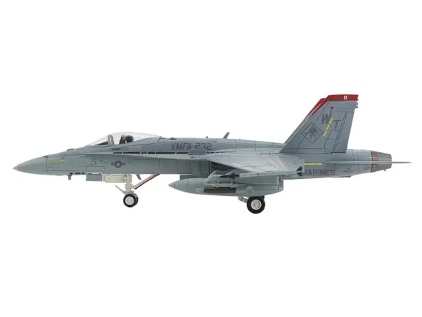 McDonnell Douglas F/A-18C Hornet Aircraft "VMFA-232 Red Devils" (2014) United States Marine Corps "Air Power Series" 1/72 Diecast Model by Hobby Master #2