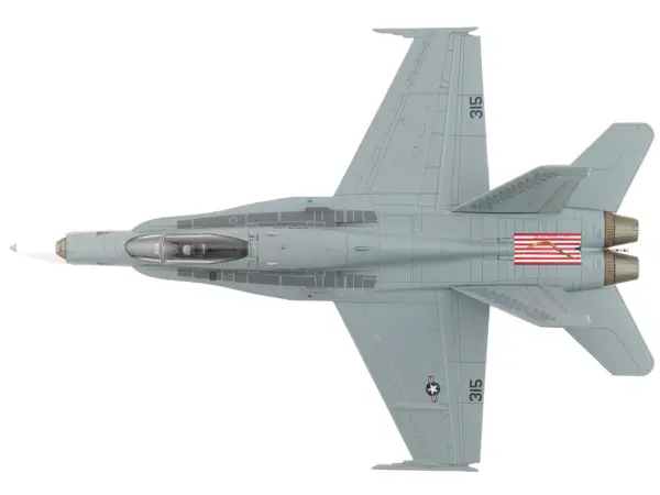 McDonnell Douglas F/A-18C Hornet Aircraft "VFA-15 Retro TAC Demo Jet VFA-106 Gladiators" (2017) United States Navy "Air Power Series" 1/72 Diecast Model by Hobby Master #4