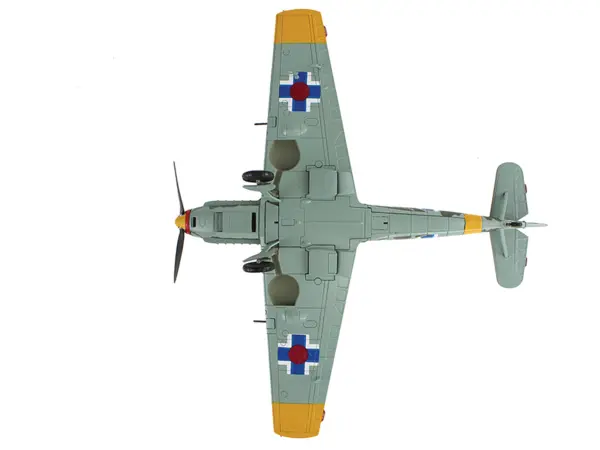 Messerschmitt Bf 109E-3 Fighter Aircraft "White 2 Jan Reznak 13.(slow)/JG 52 Kraznodar USSR" (1943) German Luftwaffe "Air Power Series" 1/48 Diecast Model by Hobby Master #5