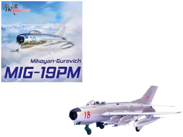 Mikoyan-Gurevich MiG-19PM Farmer-E Fighter Aircraft "Red 18" Soviet Air Force 1/72 Diecast Model by Panzerkampf #1