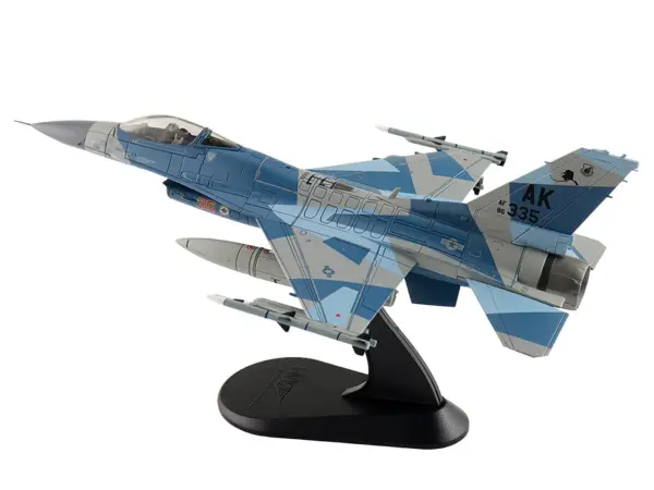 Lockheed F-16C Fighting Falcon Fighter Aircraft "86-0335 Blue Splinter 354th Wing 18th AGRS Eielson AFB" (2018) United States Air Force "Air Power Series" 1/72 Diecast Model by Hobby Master #5