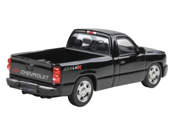 2006 Chevrolet Silverado 454 LSX Pickup Truck Onyx Black 1/64 Diecast Model Car by Paragon Models #3