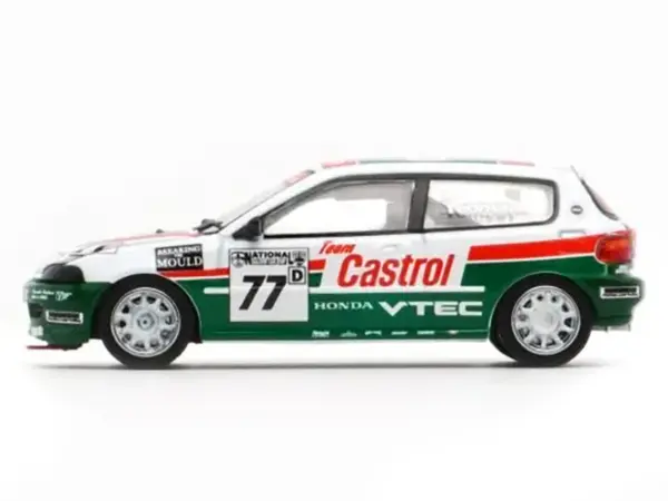 Honda Civic EG6 RHD (Right Hand Drive) #77 Team Castrol "National Saloon Car Cup" (1993) 1/64 Diecast Model Car by BM Creations #3