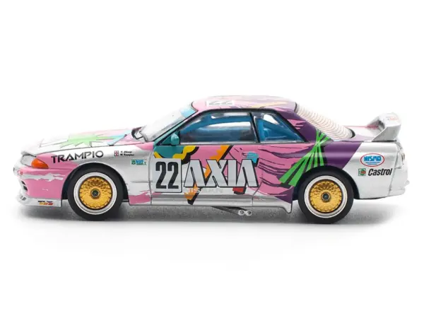 GTR R32 RHD (Right Hand Drive) #22 Masahiko Kageyama - Kazuo Shimizu "Axia" Group A "Japanese Touring Car Championship" (1991) 1/64 Diecast Model Car by Pop Race #2