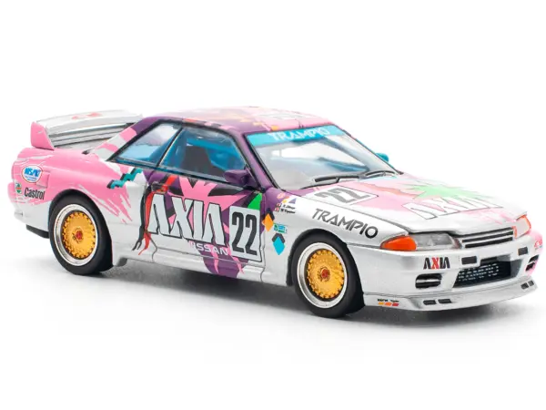 GTR R32 RHD (Right Hand Drive) #22 Masahiko Kageyama - Kazuo Shimizu "Axia" Group A "Japanese Touring Car Championship" (1991) 1/64 Diecast Model Car by Pop Race #5