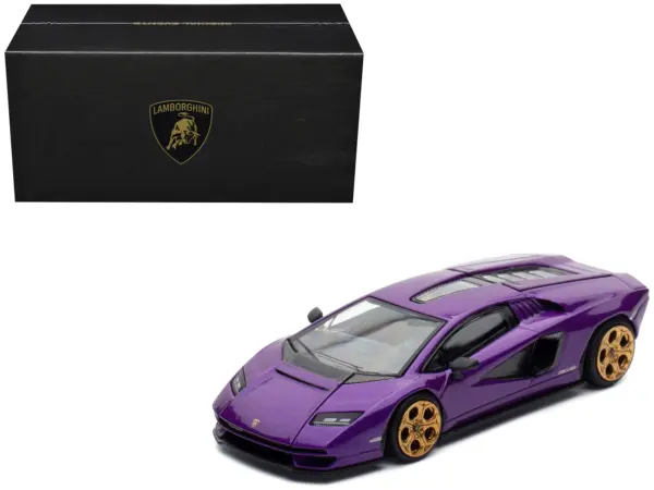Lamborghini Countach LPI 800-4 Viola Pasifae Purple Metallic "Hong Kong Toycar Salon 2025" 1/64 Diecast Model Car by Pop Race #1
