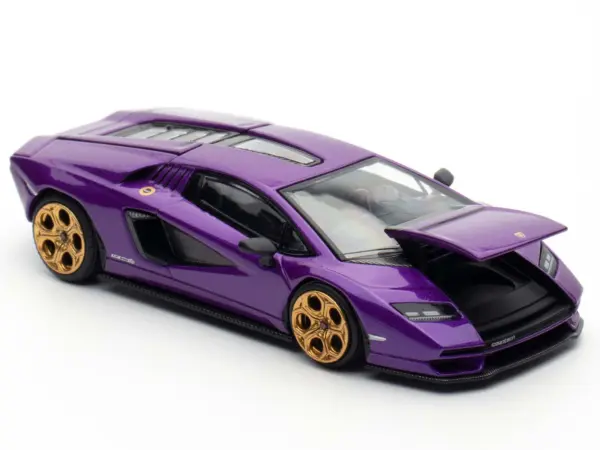 Lamborghini Countach LPI 800-4 Viola Pasifae Purple Metallic "Hong Kong Toycar Salon 2025" 1/64 Diecast Model Car by Pop Race #3