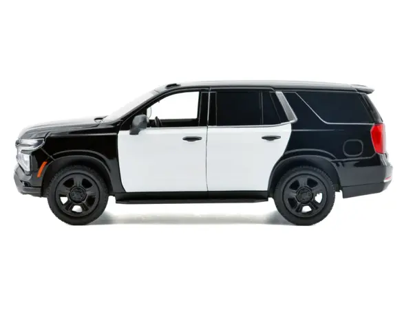 2025 Chevrolet Tahoe PPV Black and White "Custom Builder's Kit - Law Enforcement and Public Service" Series 1/24 Diecast Model Car by Motormax #3