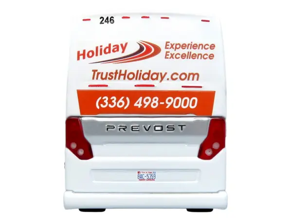 Prevost H3-45 Coach Bus "Holiday Tours - 2024 IMG Operator of the Year" White with Graphics Limited Edition 1/64 Diecast Model by Iconic Replicas #5