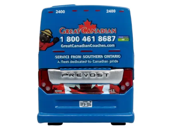 Prevost H3-45 Coach Bus "Great Canadian Coaches" Blue with Graphics Limited Edition 1/87 (HO) Diecast Model by Iconic Replicas #5