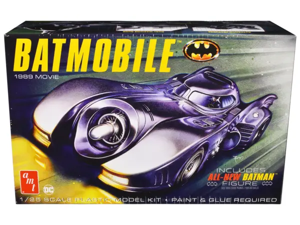 Skill 2 Model Kit Batmobile with Seated Batman Figure "Batman" (1989) Movie 1/25 Scale Model by AMT #1