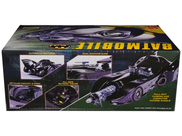 Skill 2 Model Kit Batmobile with Seated Batman Figure "Batman" (1989) Movie 1/25 Scale Model by AMT #2