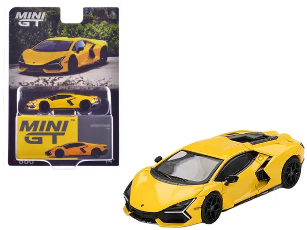 Lamborghini Revuelto Giallo (Yellow) Limited Edition 1/64 Diecast Model Car by Mini GT #1