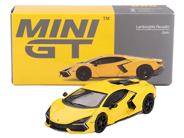 Lamborghini Revuelto Giallo (Yellow) Limited Edition 1/64 Diecast Model Car by Mini GT #4