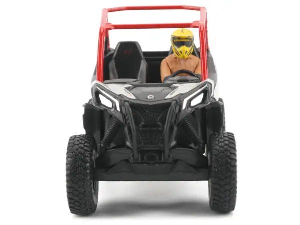 Can-Am Maverick Sport XRC 1000R Red and Gray with Driver Figure 1/32 Diecast Model by BRP Models #4