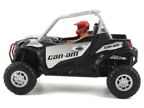 Can-Am Maverick Sport XXC 1000R Silver Metallic and Black with Driver Figure 1/32 Diecast Model by BRP Models #2