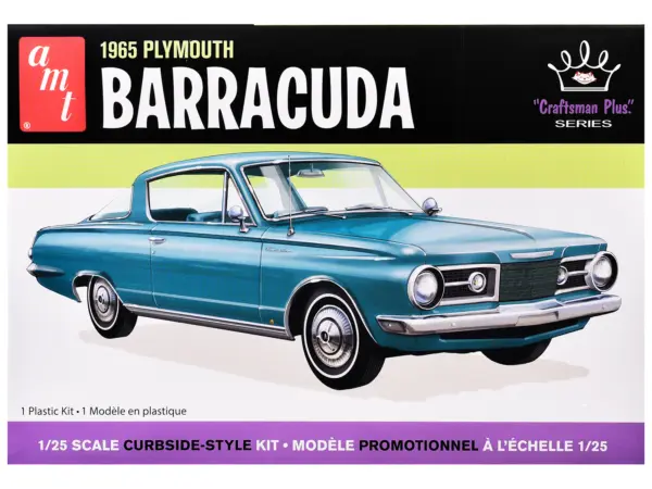 Skill 2 Model Kit 1965 Plymouth Barracuda "Craftsman Plus" Series 1/25 Scale Model by AMT #1