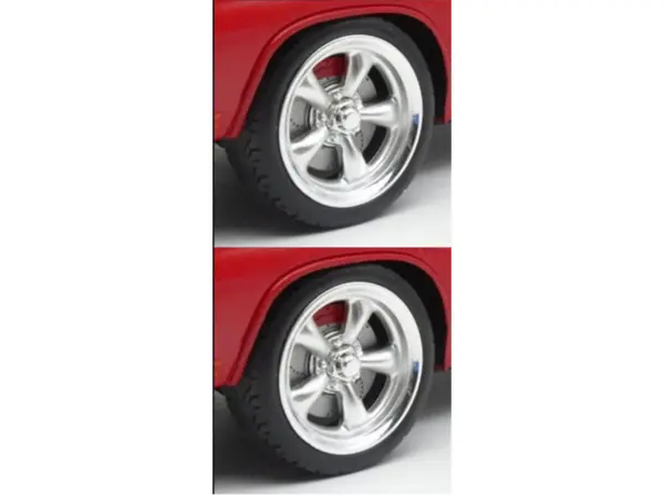 "Torque Thrust" Wheel and Tire Set of 4 pieces from "1967 Chevrolet C-10 Custom Pickup Truck" for 1/18 Scale Models by ACME #2