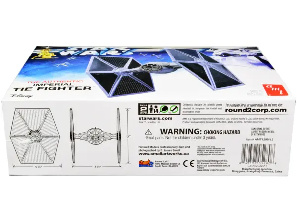 Skill 2 Model Kit Imperial Tie Fighter "Star Wars" (1977) Movie Model by AMT #3