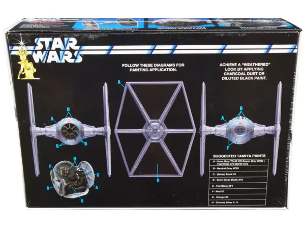 Skill 2 Model Kit Imperial Tie Fighter "Star Wars" (1977) Movie Model by AMT #4