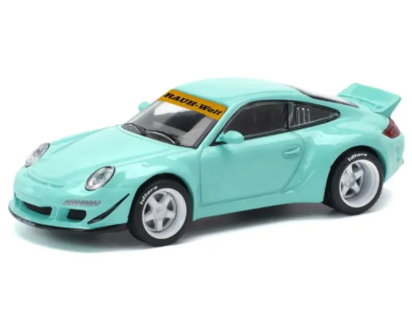 997 RWB Light Blue 1/64 Diecast Model Car by Pop Race #2