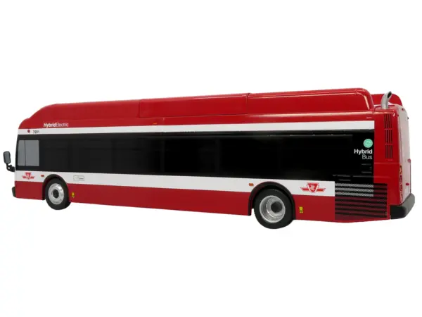 New Flyer Xcelsior Transit Bus Bank "TTC – Toronto Transit Commission" Red and White "The Bus & Motorcoach Collection" Limited Edition to 504 Pieces Worldwide 1/43 Model by Iconic Replicas #3