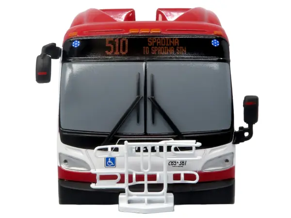 New Flyer Xcelsior Transit Bus Bank "TTC – Toronto Transit Commission" Red and White "The Bus & Motorcoach Collection" Limited Edition to 504 Pieces Worldwide 1/43 Model by Iconic Replicas #4