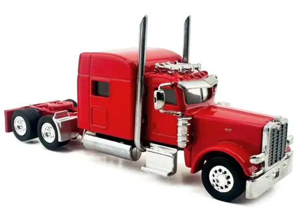Peterbilt 389 Truck Tractor with Sleeper Cab Red 1/87 (HO) Scale Plastic Model Car by HO Logistics #3