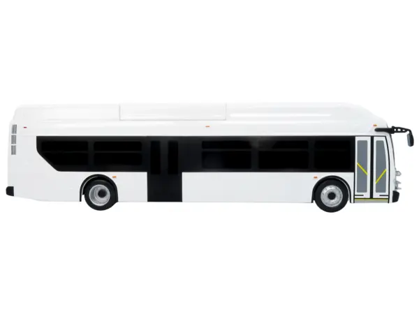New Flyer Xcelsior Transit Bus Bank White "The Bus & Motorcoach Collection" Limited Edition to 504 Pieces Worldwide 1/43 Model by Iconic Replicas #2