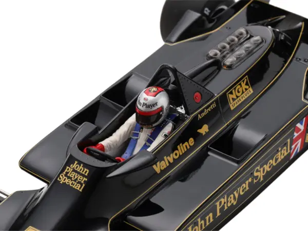 Lotus 79 #5 Mario Andretti "John Player Team Lotus" Winner Formula One F1 "Belgian GP" (1978) with Acrylic Display Case 1/18 Model Car by Spark #2