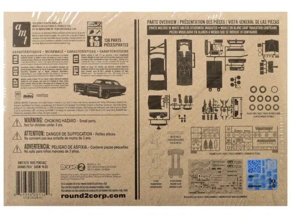 Skill 2 Model Kit of 1965 Pontiac Grand Prix Show 'N' Go 1/25 Scale Model by AMT #4